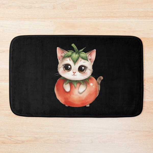 Item preview, Cute little tomato cat in kawaii style designed and sold by uunaa.