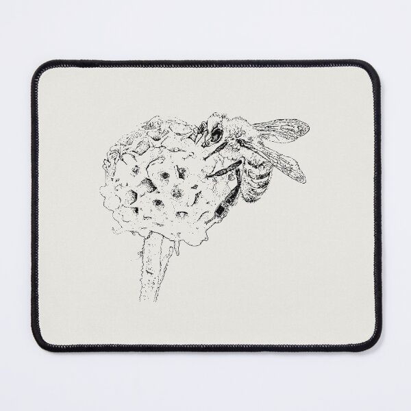 Item preview, Honey Bee on Golden Buddleia - (#F0EEE9) designed and sold by The Stippler Process.