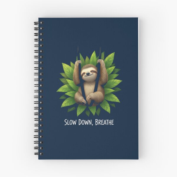 Item preview, Happy Sloth Slow Down Breathe Yoga Lover Design designed and sold by WellspringXflow.