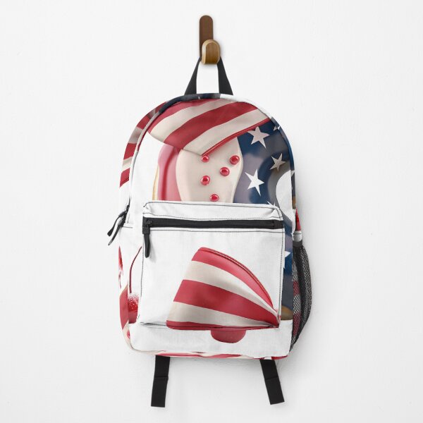 Item preview, Patriotic American Donut with Red and White Bow Cute Design designed and sold by NotasCreativa.
