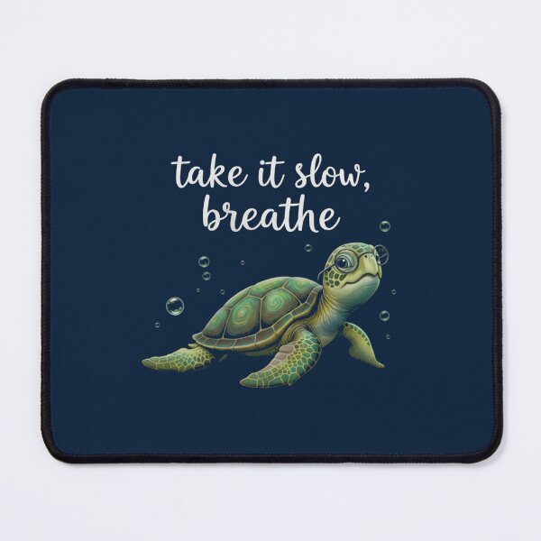 Item preview, Little Turtle Take It Slow Breathe Yoga Design designed and sold by WellspringXflow.