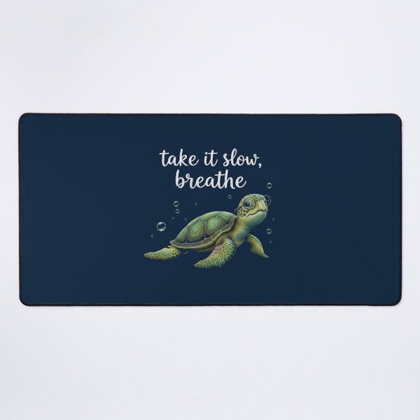 Item preview, Little Turtle Take It Slow Breathe Yoga Design designed and sold by WellspringXflow.