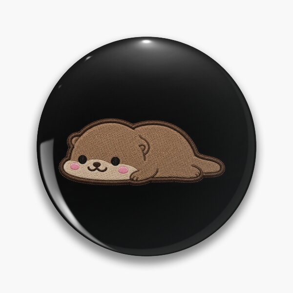 Item preview, Cute Otter Blob Embroidery Patch designed and sold by ColorSplash123.