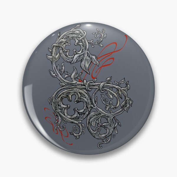 Item preview, Colorful Gothic Floral Ornament Illustration - Vibrant Dark Art Design designed and sold by JustasVebra.
