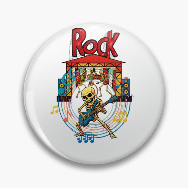 Item preview, Rocking Skeleton Band – Vintage Rock Music Festival Graphic designed and sold by eventdesign77.