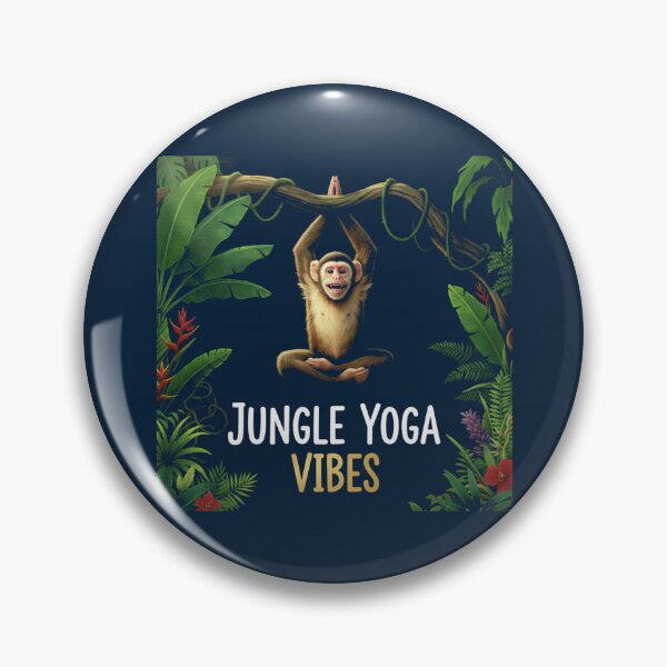 Item preview, Playful Monkey Jungle Yoga Vibes Fun Design designed and sold by WellspringXflow.