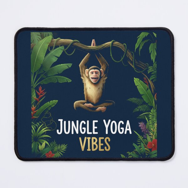 Item preview, Playful Monkey Jungle Yoga Vibes Fun Design designed and sold by WellspringXflow.