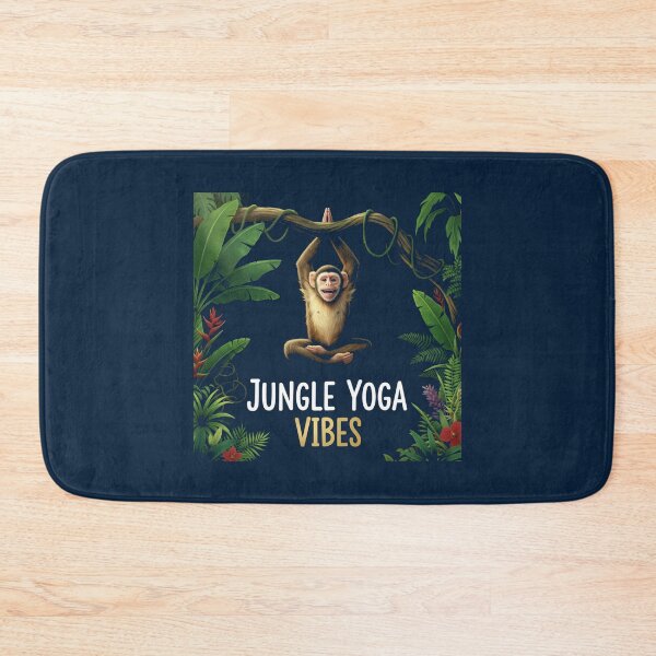Item preview, Playful Monkey Jungle Yoga Vibes Fun Design designed and sold by WellspringXflow.