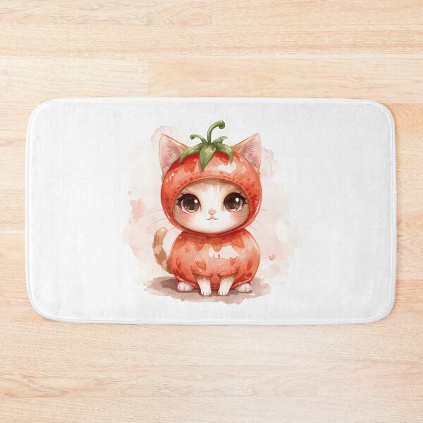 Item preview, Cute little tomato cat in kawaii style designed and sold by uunaa.