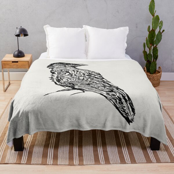 Item preview, Crow - (#F0EEE9) designed and sold by The Stippler Process.
