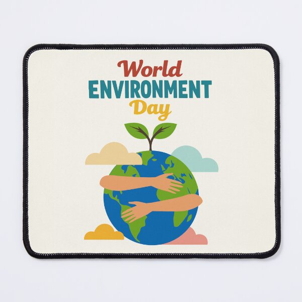 Item preview, World Environment Day Earth Hug with Plant Growth Vector designed and sold by AtonuHaque.