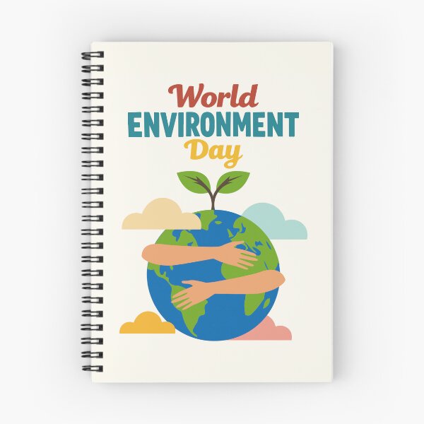 Item preview, World Environment Day Earth Hug with Plant Growth Vector designed and sold by AtonuHaque.