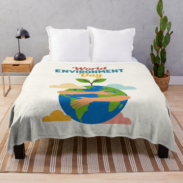 Item preview, World Environment Day Earth Hug with Plant Growth Vector designed and sold by AtonuHaque.