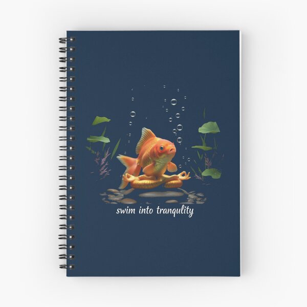 Item preview, Smiling Goldfish Swim Into Tranquility Yogi Pose designed and sold by WellspringXflow.