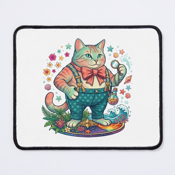 Item preview, "The Beachcomber Dandy: Tropical Navigator Cat" designed and sold by Blue Bird  Designs.