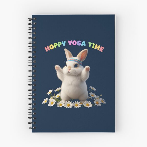Item preview, Sweet Bunny Hoppy Yoga Time Warrior Pose Design designed and sold by WellspringXflow.