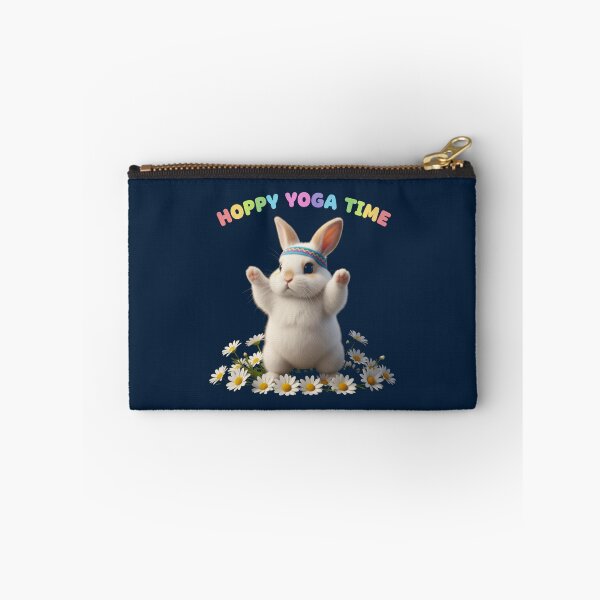 Item preview, Sweet Bunny Hoppy Yoga Time Warrior Pose Design designed and sold by WellspringXflow.
