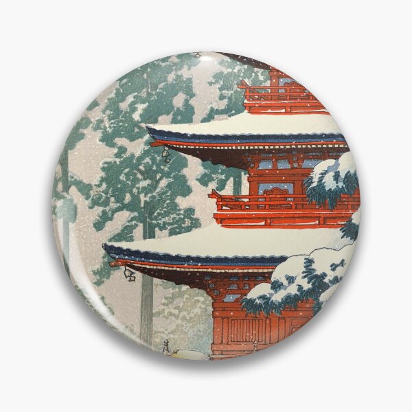 Item preview, Hirosaki Temple Snow Scene | Japanese Art designed and sold by GammaRay.