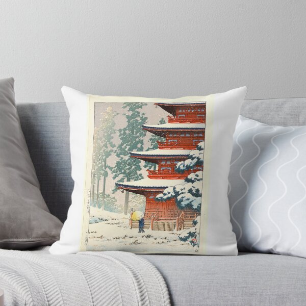 Item preview, Hirosaki Temple Snow Scene | Japanese Art designed and sold by GammaRay.
