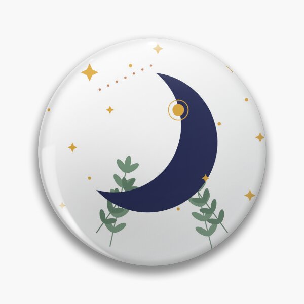 Item preview, Celestial Crescent Moon & Botanicals designed and sold by mac2018.
