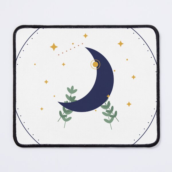 Item preview, Celestial Crescent Moon & Botanicals designed and sold by mac2018.