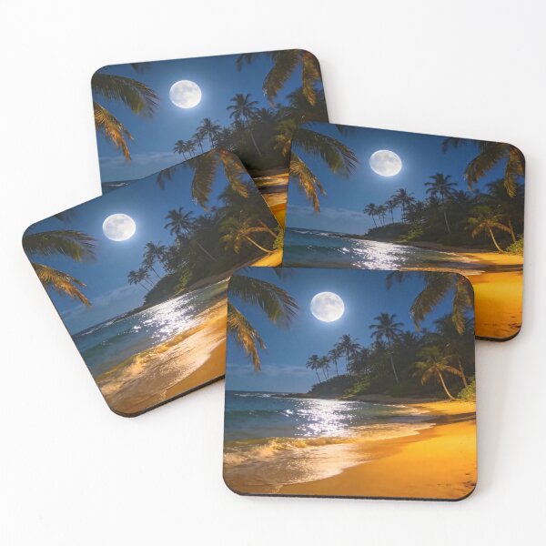 Item preview, Moonlit Walks on a sandy Beach in Maui designed and sold by vernonplatt.
