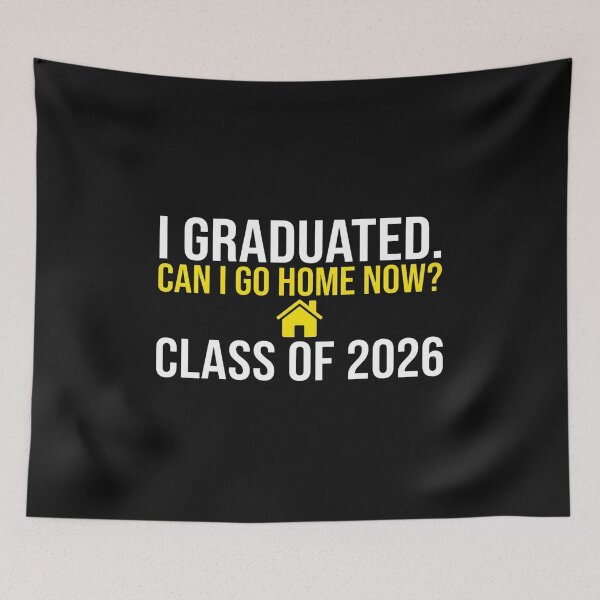 Item preview, Retro Can I Go Home Now, Class of 2026 Funny Graduation  designed and sold by lorenzoha.