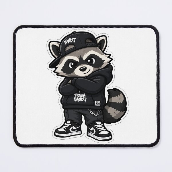 Item preview, Raccoon Drip – Streetwear Mascot Chibi designed and sold by Aesthicer.