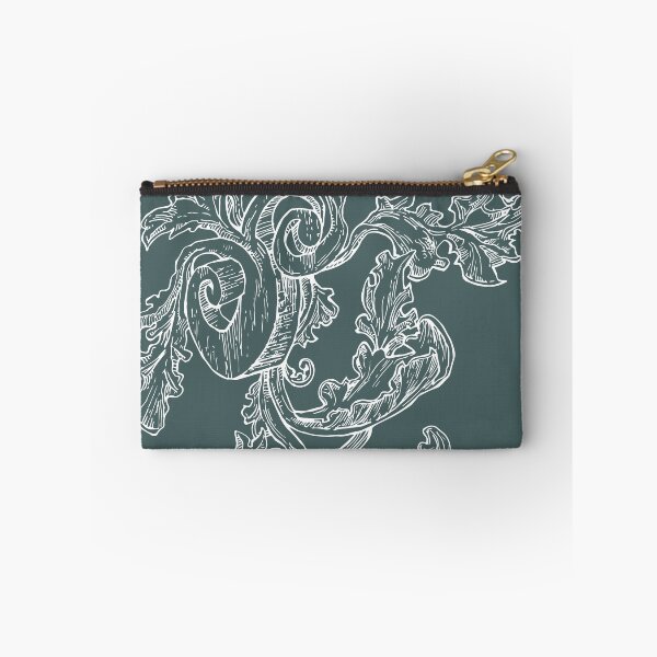 Item preview, Heraldic Floral Line Drawing - Medieval Vintage Curls Illustration designed and sold by JustasVebra.