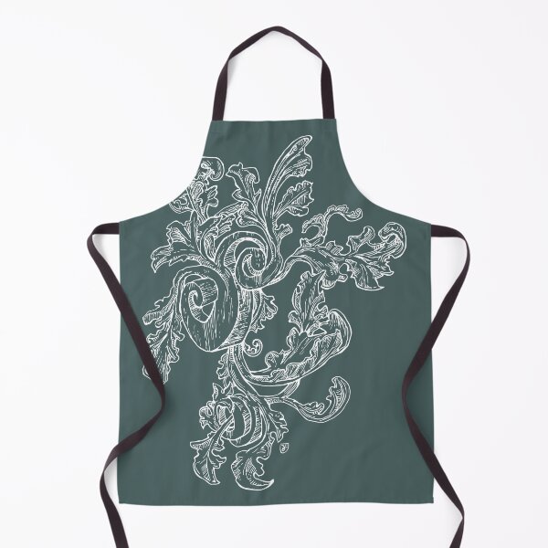 Item preview, Heraldic Floral Line Drawing - Medieval Vintage Curls Illustration designed and sold by JustasVebra.