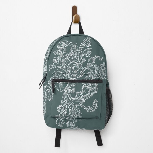 Item preview, Heraldic Floral Line Drawing - Medieval Vintage Curls Illustration designed and sold by JustasVebra.