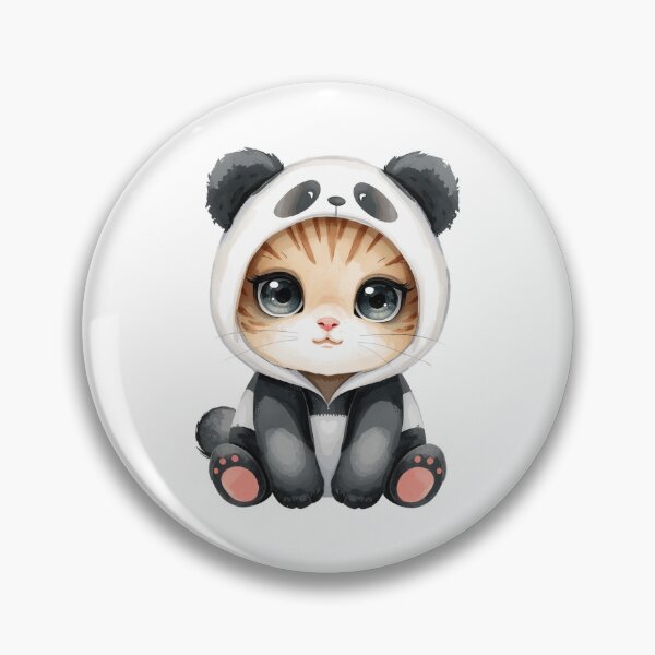 Item preview, Cute little panda cat in kawaii style designed and sold by uunaa.