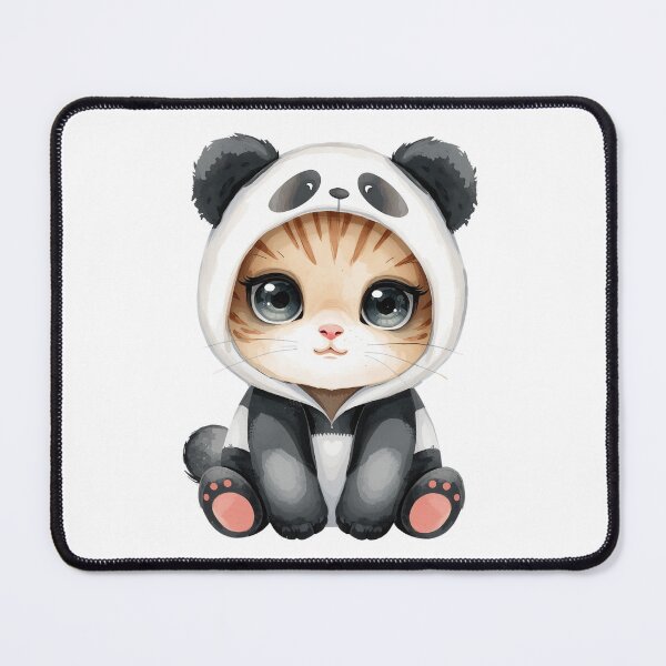 Item preview, Cute little panda cat in kawaii style designed and sold by uunaa.