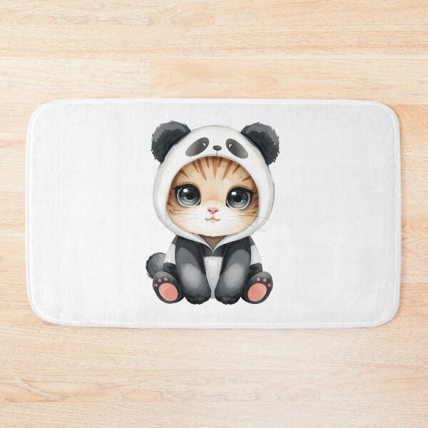 Item preview, Cute little panda cat in kawaii style designed and sold by uunaa.