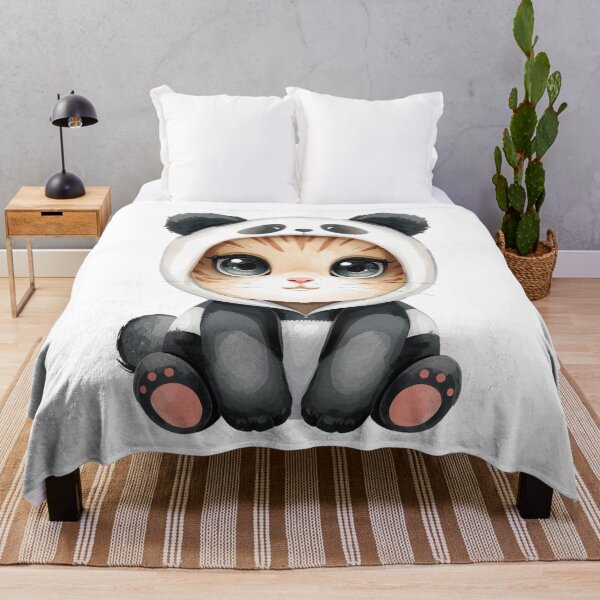 Item preview, Cute little panda cat in kawaii style designed and sold by uunaa.