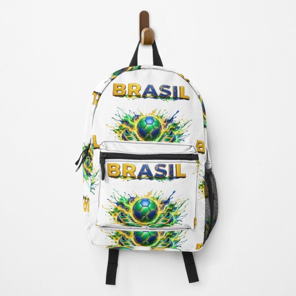 Item preview, Brazil Soccer Ball & Cleats | Brazilian Football Fan Design | Green Yellow Blue Sports Graphic designed and sold by ArtSpark Studio.