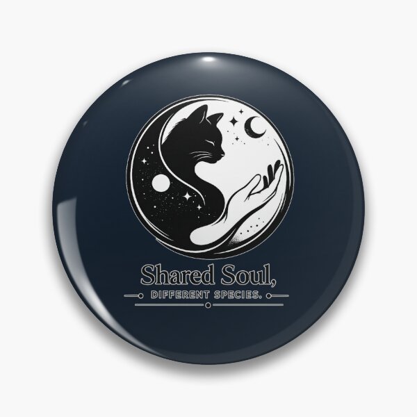 Item preview, Shared Soul Different Species – Spiritual Cat Lover Yin Yang Design designed and sold by Safe Haven Pets.