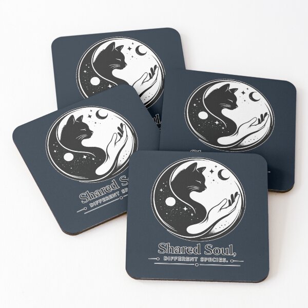 Item preview, Shared Soul Different Species – Spiritual Cat Lover Yin Yang Design designed and sold by Safe Haven Pets.