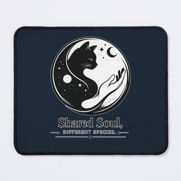 Item preview, Shared Soul Different Species – Spiritual Cat Lover Yin Yang Design designed and sold by Safe Haven Pets.