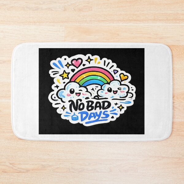 Item preview, No Bad Days – Cute Rainbow & Happy Clouds Sticker designed and sold by masalavada321.