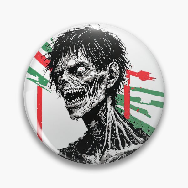 Item preview, Screaming Zombie Skull Horror Grunge Art designed and sold by ChaoticZenStudio.
