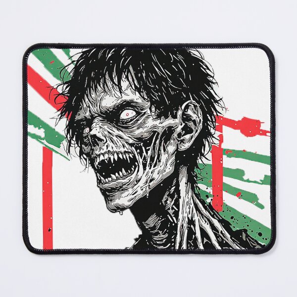 Item preview, Screaming Zombie Skull Horror Grunge Art designed and sold by ChaoticZenStudio.