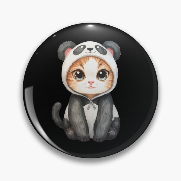 Item preview, Cute little panda cat in kawaii style designed and sold by uunaa.