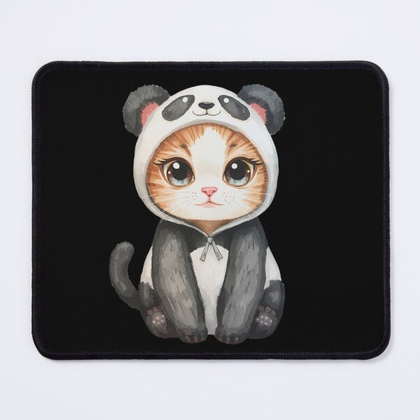 Item preview, Cute little panda cat in kawaii style designed and sold by uunaa.