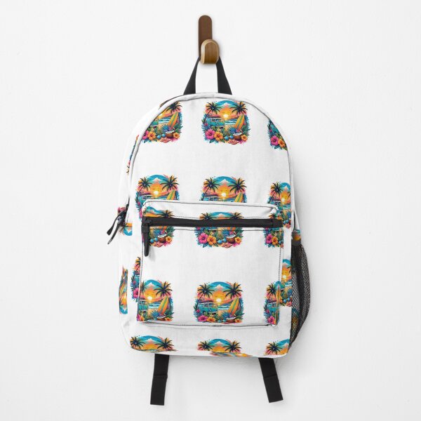 Item preview, Tropical Beach Camper Van Paradise Summer designed and sold by AchraffPrint.