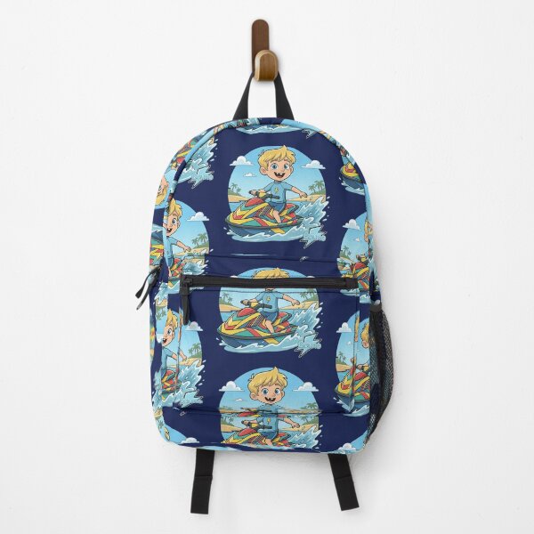 Item preview, Happy Bouno Riding a Jet Ski in Summer designed and sold by BounoWorld.