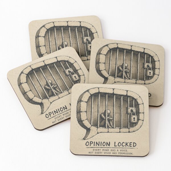 Item preview, : Opinion Locked designed and sold by Brainyfoxx360.