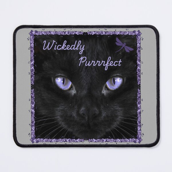 Item preview, Wickedly Purrrfect Black Cat, Purple and Black designed and sold by Nightshade Pixie Creations.