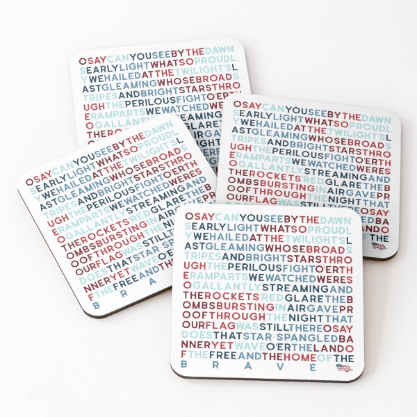 Item preview, National Anthem Lyrics 1 designed and sold by Holly Norine Design.