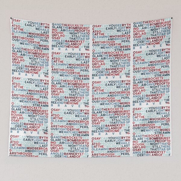 Item preview, National Anthem Lyrics 1 designed and sold by Holly Norine Design.